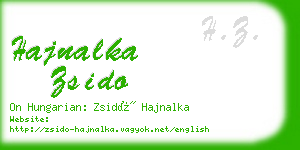 hajnalka zsido business card